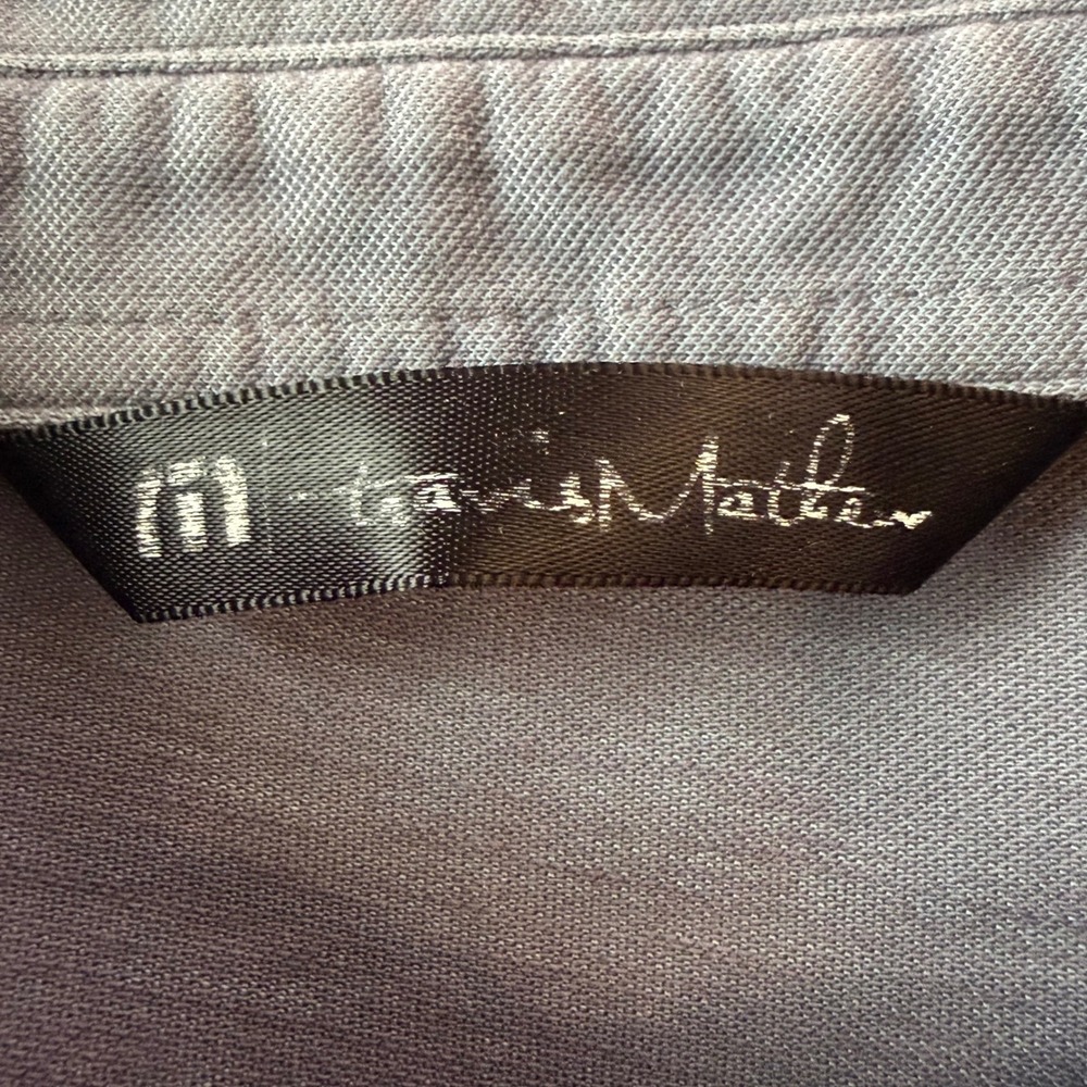 Travis Mathew Mens Gray Cactus Taco Sombrero Print Pima Cotton Golf Polo Shirt L - Picture 5 of 10
